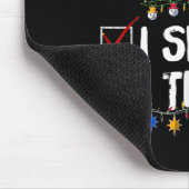 Naughty Nice I Swear I Tried Christmas Santa Claus Mousepad (Ecke)