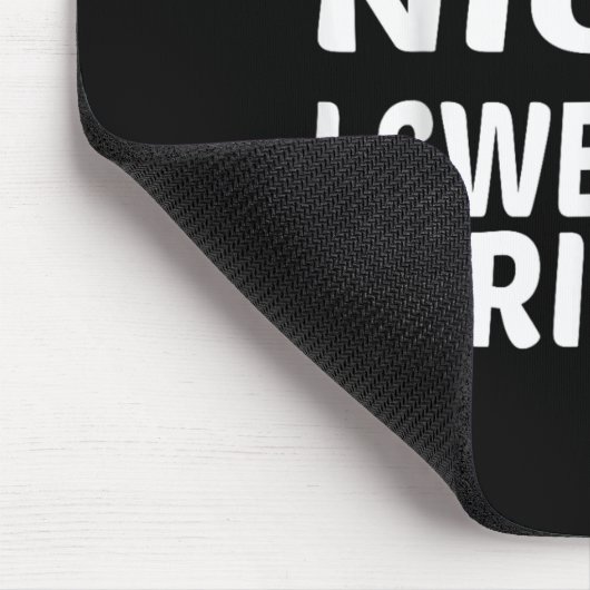 Naughty Nice I Swear I Tried Funny Christmas Mousepad (Ecke)