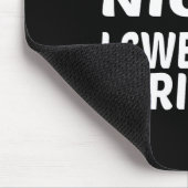 Naughty Nice I Sweet I Tried Funny Christmas Mousepad (Ecke)