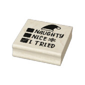Naughty Nice I Triest List Gummistempel (Stempel)