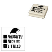 Naughty Nice I Triest List Gummistempel (Stempel)