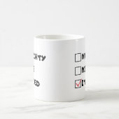 Naughty, Nice, ich habe versucht - Funny Zitat Kaffeetasse (Mittel)