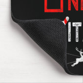 Naughty Nice Italian Christmas Pajamas Funny Santa Mousepad (Ecke)