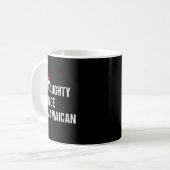 Naughty Nice Jamaican Shirt Santa Hat Christmas Gi Kaffeetasse (Vorderseite Links)