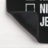 Naughty Nice Juwish Santa Juw Weihnachtsgeschenk H Mousepad (Ecke)