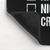 Naughty Nice Kroatisch Kroatien Weihnachtsgeschenk Mousepad (Ecke)