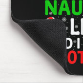 Naughty Nice List And I Regret Nothing Funny Chris Mousepad (Ecke)