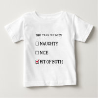 Naughty Nice List Lustig Süße Weihnachten Baby