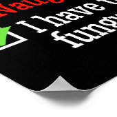 Naughty Nice List Ugge Weihnachten Funny Toe Fungu Poster (Ecke)