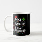 Naughty Nice List wurde Links unbeaufsichtigt Männ Kaffeetasse (Links)