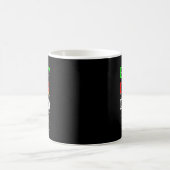 Naughty Nice Lunch Lady Funny Christmas Kaffeetasse (Mittel)