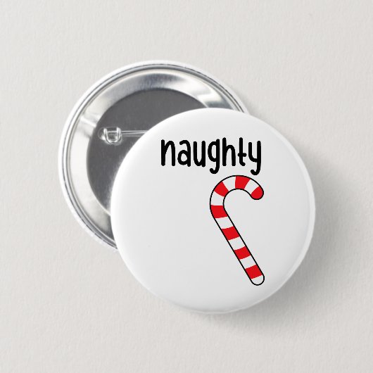 Naughty Nice Matching Paares Weihnachten Pajamas Button (Vorne & Hinten)