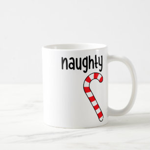 Naughty Nice Matching Paares Weihnachten Pajamas Kaffeetasse