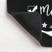 Naughty Nice Mermaid Funny Mermaid Weihnachten Mousepad (Ecke)