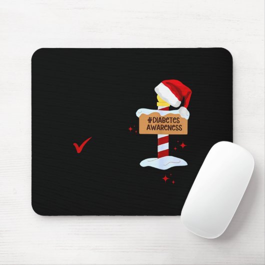 Naughty Nice My Blood Sugar Was Low Diabetes Aware Mousepad (Mit Mouse)