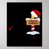 Naughty Nice My Blood Sugar Was Low Diabetes Aware Poster (Vorne)