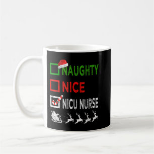 Naughty Nice Nicu Nurse Christmas Pajamas Funny Sa Kaffeetasse