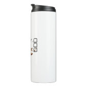 Naughty, Nice oder braucht mehr Kaffee? Funny Holi Thermosbecher (Nach rechts gedreht)