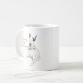 Naughty, Nice oder fabelhafte Rex-Tasse Kaffeetasse (Vorderseite Links)