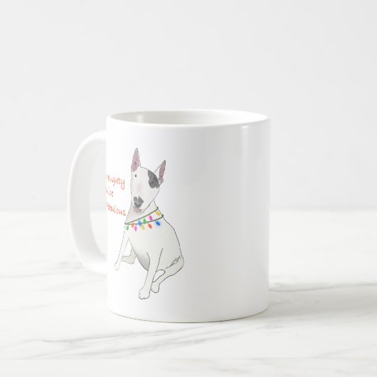 Naughty, Nice oder fabelhafte Rex-Tasse Kaffeetasse (Vorderseite Links)