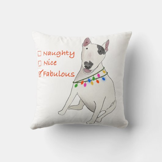 Naughty, Nice oder fabelhaftes Rex-Kissen Kissen (Rückseite)
