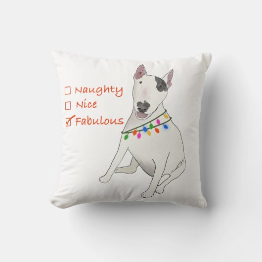 Naughty, Nice oder fabelhaftes Rex-Kissen Kissen (Vorderseite)