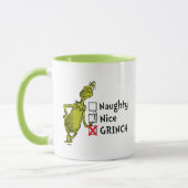 Naughty, Nice oder Grinch Tasse (Links)