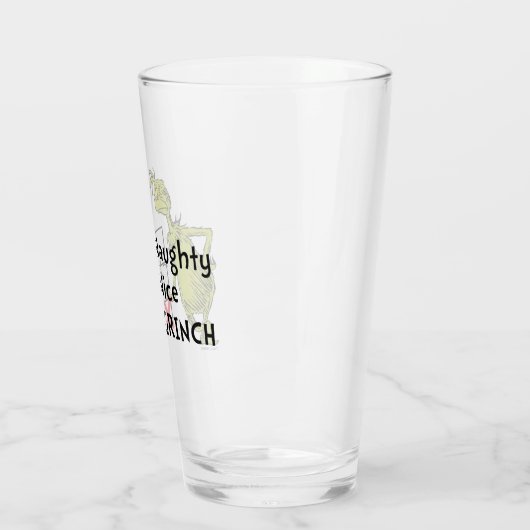 Naughty, Nice oder Grinch Zitat Glas (Links)