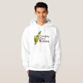 Naughty, Nice oder Grinch Zitat Hoodie (Vorne ganz)