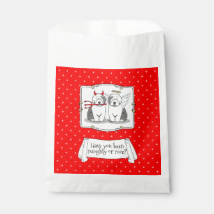 Naughty & Nice Old English Sheepdogs (Gray 1) Geschenktütchen