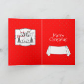 Naughty & Nice Old English Sheepdogs (Gray 1) Karte (Innenseite)