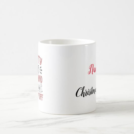Naughty Nice Personalisiert Kaffeetasse (Mittel)
