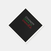 Naughty Nice Redhead Christmas Funny Holiday  Serviette (Ecke)