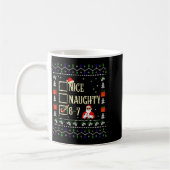 Naughty Nice Six Seven Kids Ugly Christmas Sweater Kaffeetasse (Links)