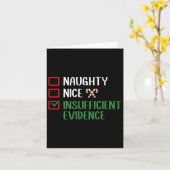 Naughty Nice ungenügende Beweisliste Karte (Gelbe Blume)