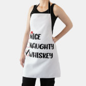 Naughty Nice Whiskey Weihnachtsliste Schürze (InSitu)
