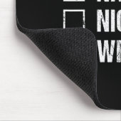 Naughty Nice Wrestler Shirt Wrestling Santa Christ Mousepad (Ecke)