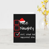Naughty - Nun, was passiert war, war... Ugly Karte (Gelbe Blume)