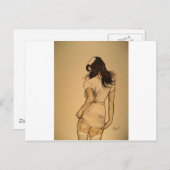 Naughty Nurse Postkarte (Vorne/Hinten)