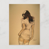 Naughty Nurse Postkarte (Vorderseite)