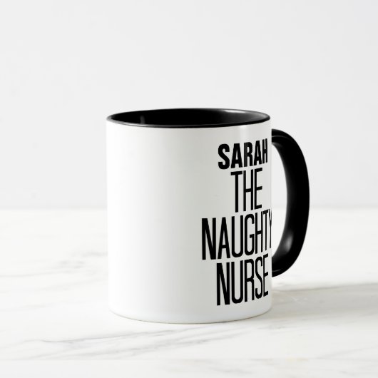 Naughty Nurse Tasse (VorderseiteRechts)