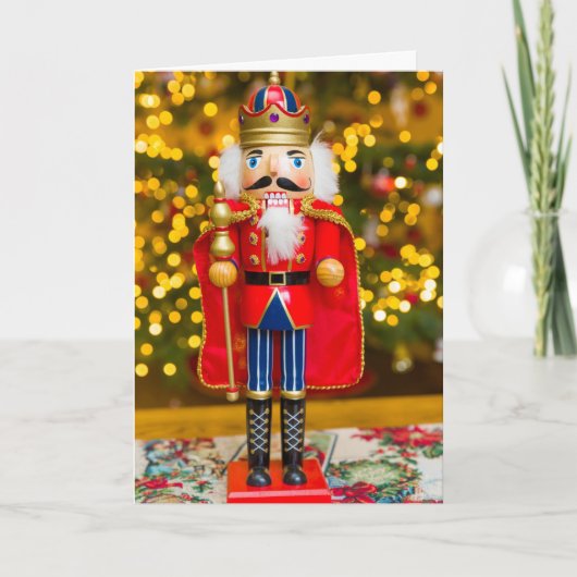 Naughty Nutcracker Personalisiert Feiertagskarte (Vorderseite)