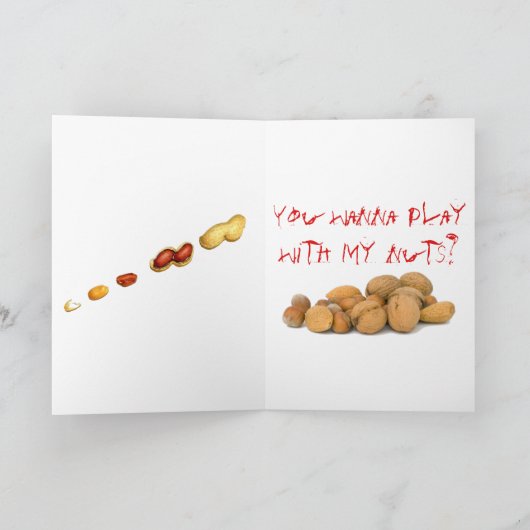 Naughty Nutcracker Personalisiert Feiertagskarte (Innenseite)