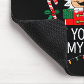 Naughty Nutcracker Put Your Nuts In My Mouth Chris Mousepad (Ecke)