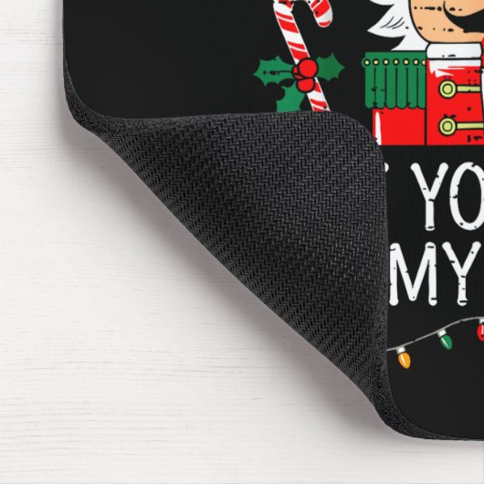 Naughty Nutcracker Put Your Nuts In My Mouth Chris Mousepad (Ecke)