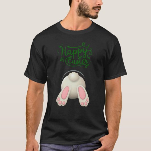 Naughty Oaster Bunny - Happy Ostersonne T-Shirt (Vorderseite)