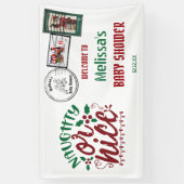 Naughty oder netter Brief des Weihnachtsmanns Empf Banner (Vertikal)