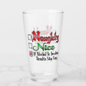 Naughty oder Nice Alcohol Edition Glas (Rückseite)
