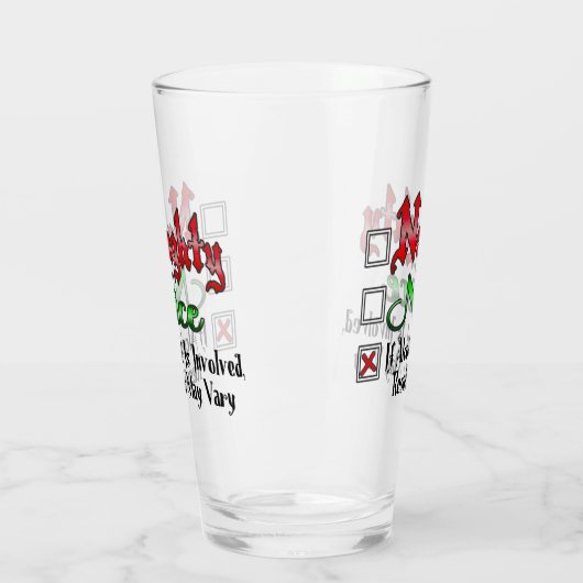 Naughty oder Nice Alcohol Edition Glas (Links)