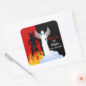 Naughty oder Nice Angel Devil Stickers (Umschlag)